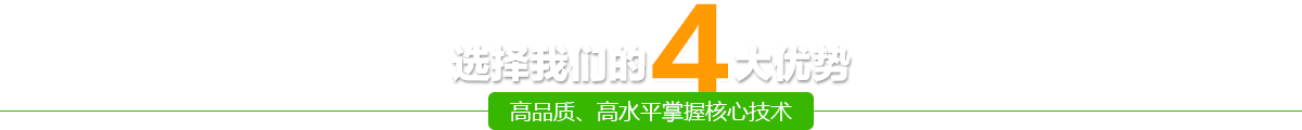 選擇我們的四大優勢-高品質、高水平掌握核心技術